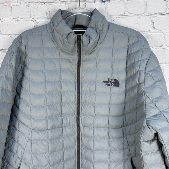 NWOT North Face‎ Men's ThermoBall Insulated Puffer Jacket, Size XL Tall, Grey - Picture 5 of 15